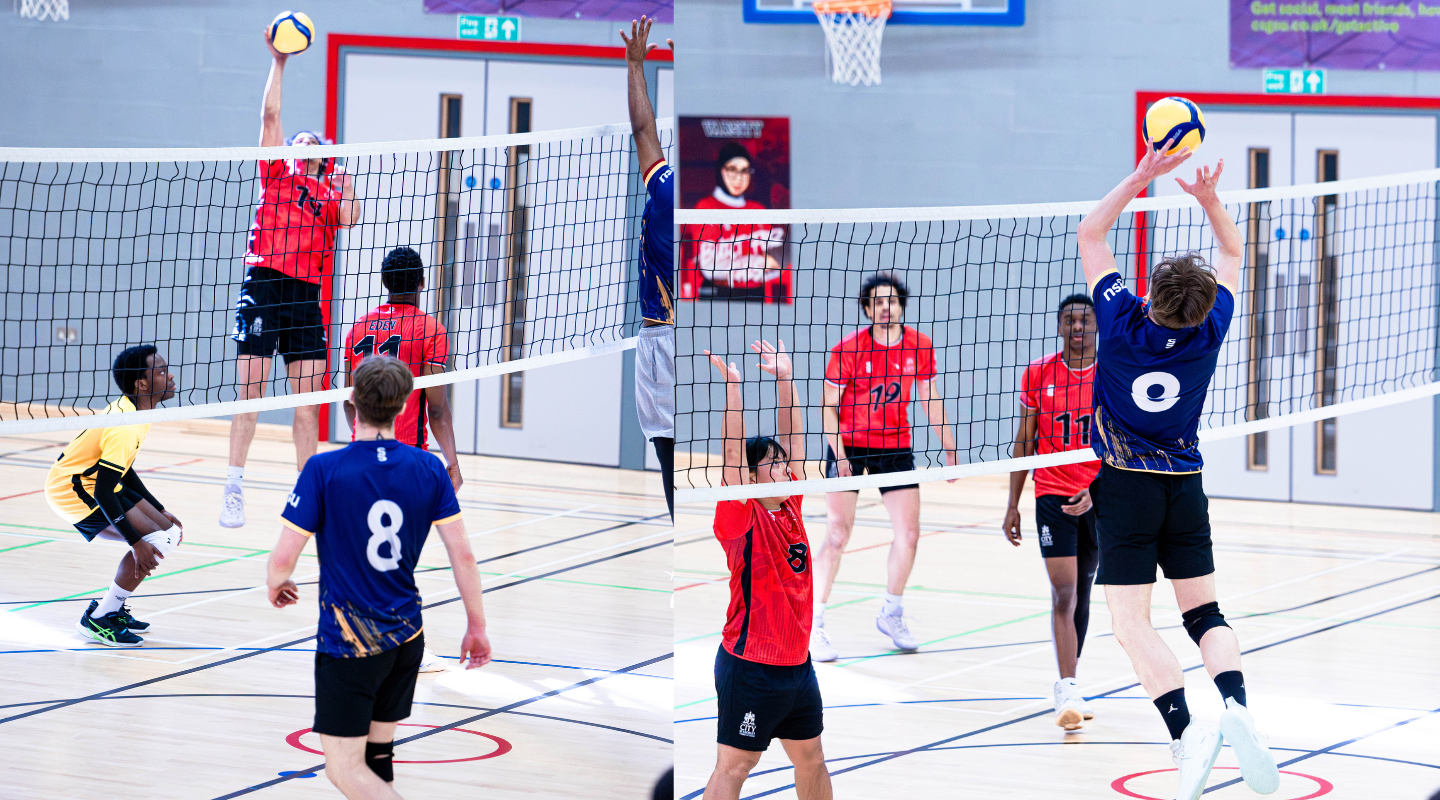 City St George's volleyball players
