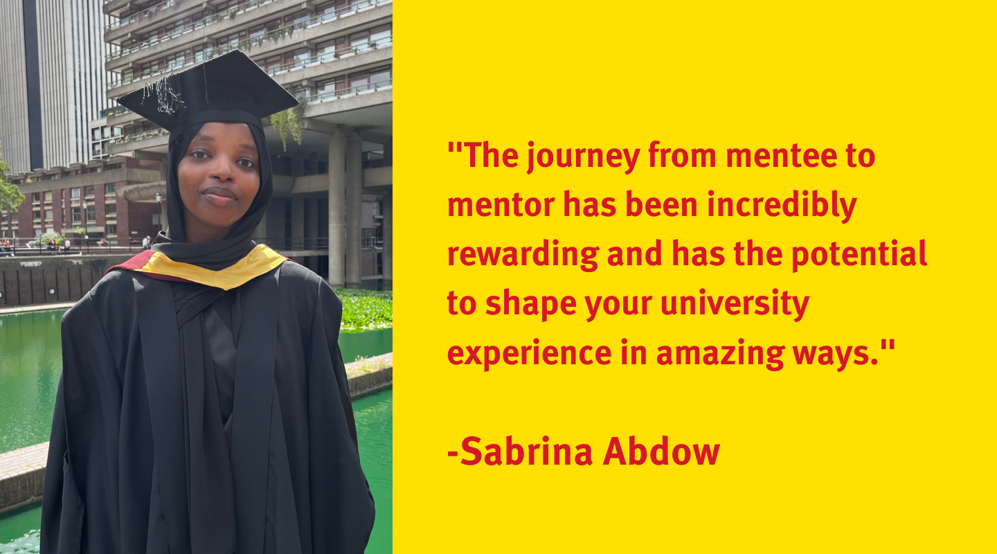 The journey from mentee to mentor has been incredibly rewarding and has the potential to shape your university experience in amazing ways.